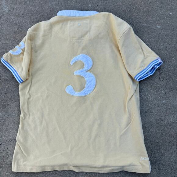 Joules Polo Shirt Women’s M/L US 12 Yellow Prep Style - Picture 3 of 5